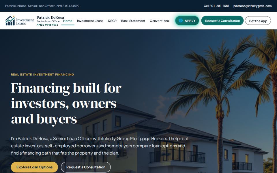InvestmentLoans.app home page